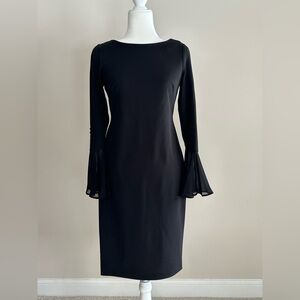Calvin Klein Black Long Sleeve Dress